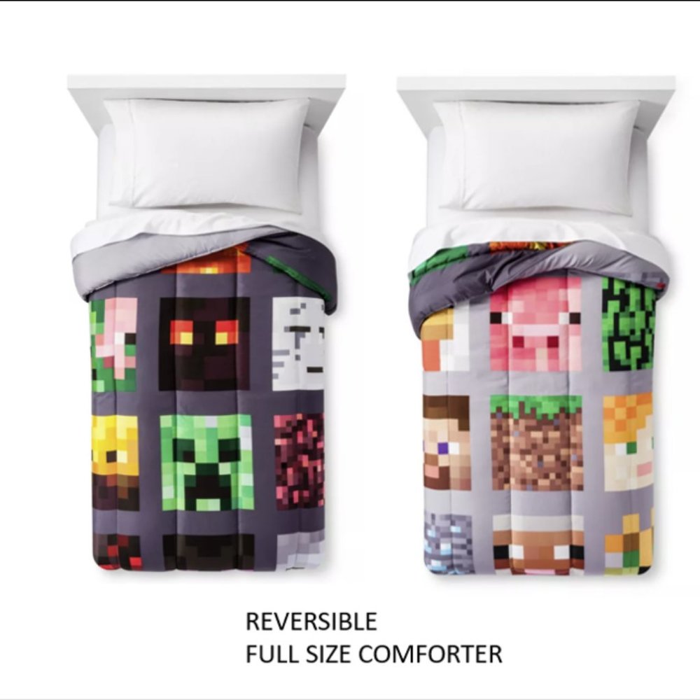 Mindcraft Comforter  Reversible - FULL SIZE